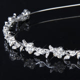 Headband Stylish Rhinestones Princess Crown Flower Leaf  Headband Wedding  for Bride Prom Headband for Women Girl