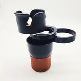 Black Multifunction 360 Degree Rotation Phone Glasses Cup Holder for Car 3pcs Cup Holder Car Cup  Car Color: Black