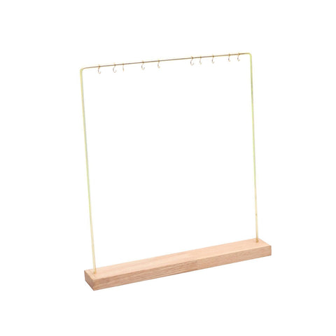 Necklace Stand Holder, Jewelry Display Rack Hanger, Multipurpose Earrings Rings Portable Necklace Hanger, Wooden Showcase In Australia - Darrahopens