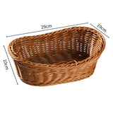 Bread Basket, Tabletop Woven storage basket, Food Fruit Vegetables Serving, Restaurant Serving Basket  (1pcs)