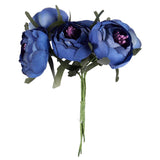 Simulation Silk Cloth Bouquet Bride Holding Flowers Decorative Flowers ( Blue Purple ) Single Flower Diameter of About 4cm In Australia - Darrahopens