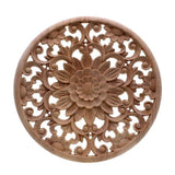 art wall hanging,Carved Flower Carving Round Wood Appliques For Furniture Cabinet Unpainted Wooden Mouldings Decal Decorative In Australia - Darrahopens