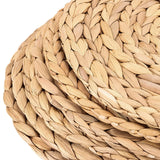 6 Pack 13 Inch Water Hyacinth Braided Placemat, Seagrass Woven Round Placemats, Natural Wicker Rattan Boho Placemats for Dining In Australia - Darrahopens
