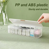 Storage Organizer for cosmetic contact lenses and daily disposable contacts, Clear Plastic Box for all brands daily lens (White) In Australia - Darrahopens
