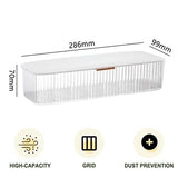 Storage Organizer for cosmetic contact lenses and daily disposable contacts, Clear Plastic Box for all brands daily lens (White)