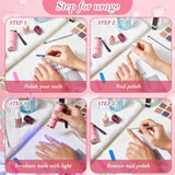 Mini UV LED Nail Lamp for Gel Nails with 9 LED and Nail Cuticle Pusher Portable Gel LED UV Nail Lamp (Pink) In Australia - Darrahopens