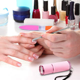 Mini UV LED Nail Lamp for Gel Nails with 9 LED and Nail Cuticle Pusher Portable Gel LED UV Nail Lamp (Pink) In Australia - Darrahopens