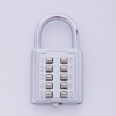 Anti-Theft Button Combination Padlock Digit Push Password Lock Zinc Alloy Security Lock Suitcase Luggage Coded Lock Cupboard In Australia - Darrahopens