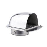 4in Exhaust Air Vent Cover Louvered Vent Cover Stainless Steel Exterior Exhaust Vent Cover Outdoor Exhaust Cap with Fine Mesh