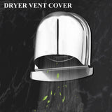 4in Exhaust Air Vent Cover Louvered Vent Cover Stainless Steel Exterior Exhaust Vent Cover Outdoor Exhaust Cap with Fine Mesh