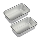 Baking Pan Mini Bread Loaf Pans Loaf Pan Set of 2, Aluminum Alloy Loaf Pans Nonstick Baking Loaf Pan Meatloaf Cake Pan for Home