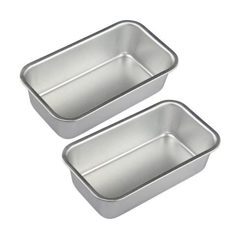 Baking Pan Mini Bread Loaf Pans Loaf Pan Set of 2, Aluminum Alloy Loaf Pans Nonstick Baking Loaf Pan Meatloaf Cake Pan for Home