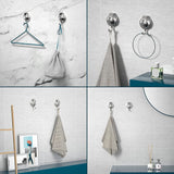 Suction Cup Hooks for Shower, Heavy Duty Vacuum Shower Hooks for Inside Shower, Silver-Plated Plished Easy to Install Super 2 Pack