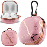 Case Full Coverage Hard with Keychain Carrying Bumper Premium Material With Metal Carabiner(Rose Pink)