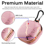Case Full Coverage Hard with Keychain Carrying Bumper Premium Material With Metal Carabiner(Rose Pink)