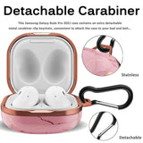 Case Full Coverage Hard with Keychain Carrying Bumper Premium Material With Metal Carabiner(Rose Pink)