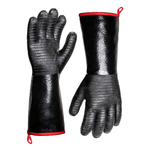 Extreme Heat Resistant Gloves for Grill BBQ, Waterproof Long Sleeve Pit Grill Gloves for Fryer, Baking, Oven,Smoker（14-Inch ） In Australia - Darrahopens