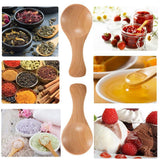 15 Pack Mini Wood Spoon with Short Handle, Perfect for Small Jars of Jam, Spices, Condiments, Seasoning, Sugar, Honey, Coffee