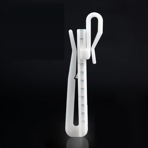 20pcs Plastic Curtain Hooks,Adjustable Depth Pinch Pleat Locking Curtain Tape Clip Hook for Window Curtain (2.7 inches) In Australia - Darrahopens