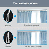 20pcs Plastic Curtain Hooks,Adjustable Depth Pinch Pleat Locking Curtain Tape Clip Hook for Window Curtain (2.7 inches)