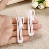 20pcs Plastic Curtain Hooks,Adjustable Depth Pinch Pleat Locking Curtain Tape Clip Hook for Window Curtain (2.7 inches)