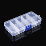 Jewelry Storage Box Plastic 10 Large Grids Organizer Box Bead Fishing Tackle Container Case with Removable Dividers