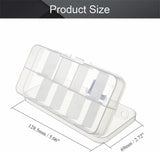 Jewelry Storage Box Plastic 10 Large Grids Organizer Box Bead Fishing Tackle Container Case with Removable Dividers