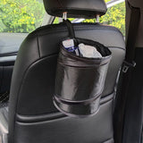 Collapsible Car Trash Can, Waterproof Automotive Garbage Bin, Mini Pop-up Car Garbage Holder Container(7.8×6.3×6.3 inches)