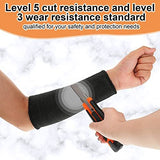 4 pes Protective Arm Sleeves for Thin Skin Anti-Cut Burn Resistant Cover Forearm Sleeve for Cooking(Black, Gray, 7.9 Inch S) In Australia - Darrahopens