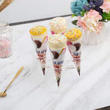 Stand Clear Cotton Candy Stand Display Mini Waffle Cone Displaying Stand Cupcake Cone Holder for Weddings Baby Showers Birthday