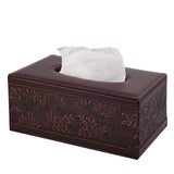 PU Leather Tissue Box Cover Kleenex Box Holder Rectangle Tissue Organizer with Magnetic Bottom,Decorative Napkin Caddy for Vanity In Australia - Darrahopens