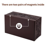 PU Leather Tissue Box Cover Kleenex Box Holder Rectangle Tissue Organizer with Magnetic Bottom,Decorative Napkin Caddy for Vanity In Australia - Darrahopens