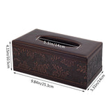 PU Leather Tissue Box Cover Kleenex Box Holder Rectangle Tissue Organizer with Magnetic Bottom,Decorative Napkin Caddy for Vanity In Australia - Darrahopens