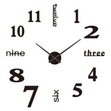 Large Home Decor Office 3D Wall Sticker Clocks
DIY Wall Clock Modern Large 3D Wall Clock Mirror Stickers Home Office Decor,Black