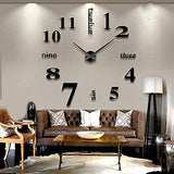 Large Home Decor Office 3D Wall Sticker Clocks
DIY Wall Clock Modern Large 3D Wall Clock Mirror Stickers Home Office Decor,Black