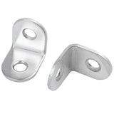 50 Pack Stainless Steel 90 Degree Angle L Shaped Bracket,Corner Brace Joint Bracket Fastener 2 Holes, Metal