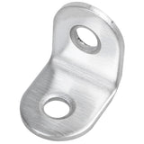 50 Pack Stainless Steel 90 Degree Angle L Shaped Bracket,Corner Brace Joint Bracket Fastener 2 Holes, Metal