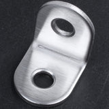 50 Pack Stainless Steel 90 Degree Angle L Shaped Bracket,Corner Brace Joint Bracket Fastener 2 Holes, Metal