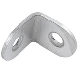 50 Pack Stainless Steel 90 Degree Angle L Shaped Bracket,Corner Brace Joint Bracket Fastener 2 Holes, Metal