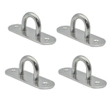 Heavy DutyStainless Steel Hammock Ceiling Hook Pad Eye Plates Corrosion Resistant (4 Pack Stainless) In Australia - Darrahopens