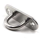 Heavy DutyStainless Steel Hammock Ceiling Hook Pad Eye Plates Corrosion Resistant (4 Pack Stainless)