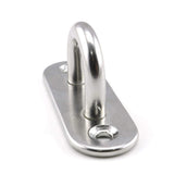 Heavy DutyStainless Steel Hammock Ceiling Hook Pad Eye Plates Corrosion Resistant (4 Pack Stainless)