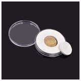 30 Pcs 30mm Coin Cases Capsules Holder Applied Clear Plastic Round Storage Box - ( Color : as shown )