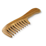 Natural Sandalwood Hair Combs - Anti-Static Sandalwood Scent Natural Hair Detangler Wooden Comb (Extra Wide Tooth)