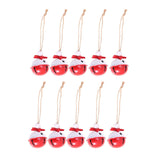 Christmas Metal Bells, 20Pcs Colorful Bell Pendant Pendants Bells Christmas Tree Accessories Burgundy Jingle Bells Rustic Craft In Australia - Darrahopens