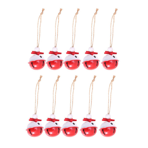 Christmas Metal Bells, 20Pcs Colorful Bell Pendant Pendants Bells Christmas Tree Accessories Burgundy Jingle Bells Rustic Craft In Australia - Darrahopens