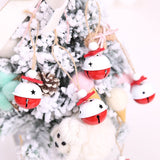 Christmas Metal Bells, 20Pcs Colorful Bell Pendant Pendants Bells Christmas Tree Accessories Burgundy Jingle Bells Rustic Craft