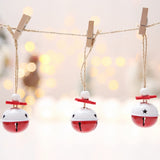 Christmas Metal Bells, 20Pcs Colorful Bell Pendant Pendants Bells Christmas Tree Accessories Burgundy Jingle Bells Rustic Craft