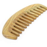 Handmade Natural Sandalwood Hair Combs - Anti-Static Sandalwood Scent Natural Hair Detangler Wooden Comb (Oval Wide Tooth)