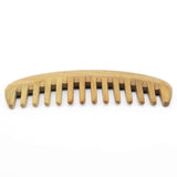 Handmade Natural Sandalwood Hair Combs - Anti-Static Sandalwood Scent Natural Hair Detangler Wooden Comb (Oval Wide Tooth)